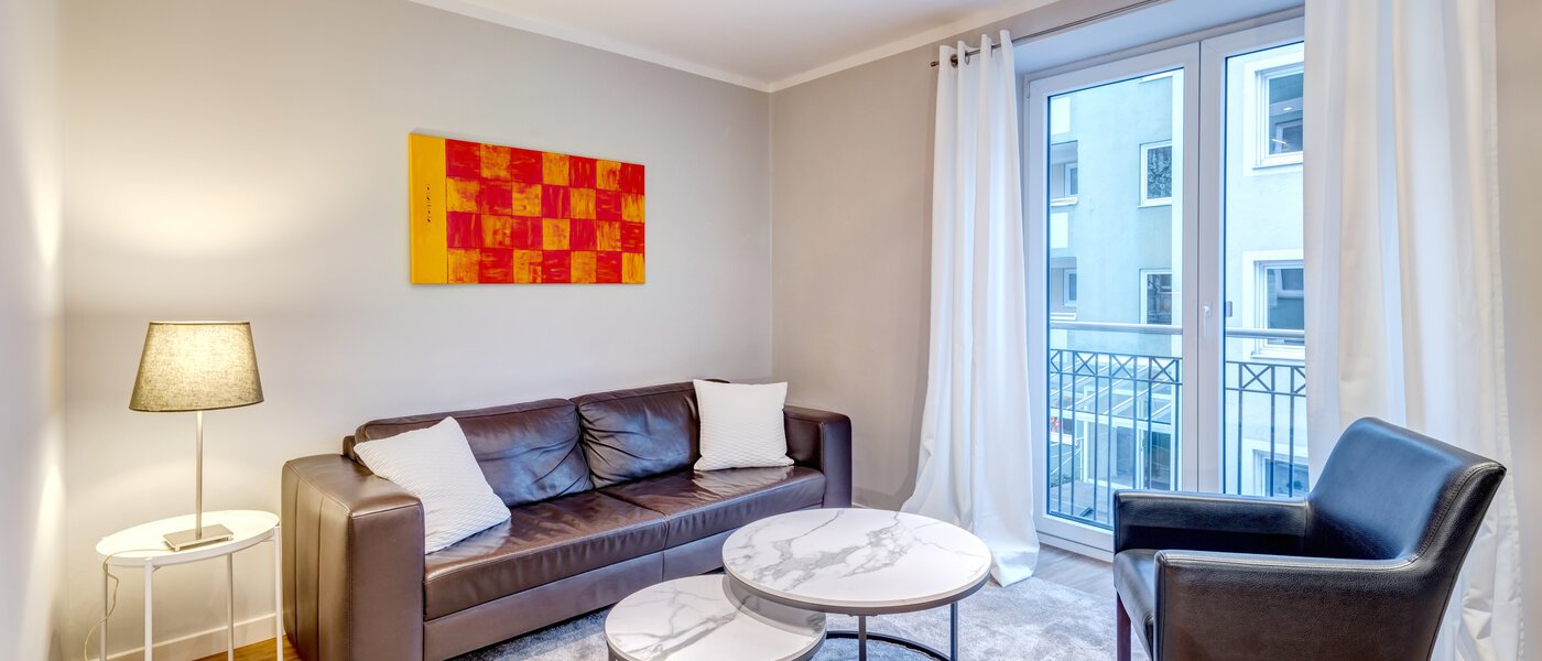apartamento München Schwabing-Nord (zw. Leopoldstraße & Englischen Garten) 01 zona de día  5560
