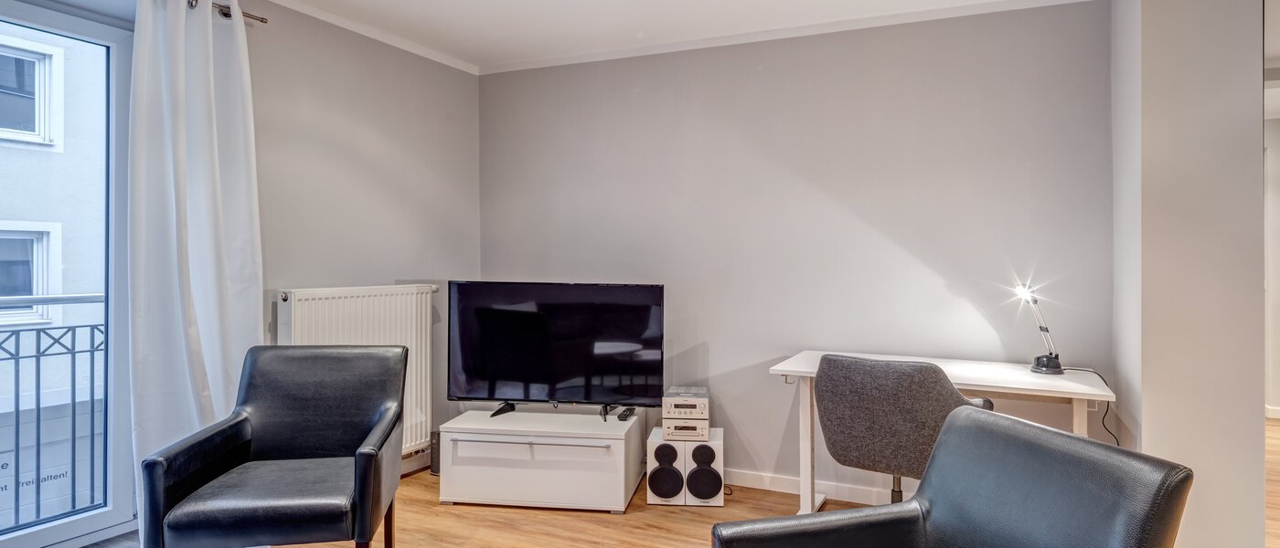 apartamento München Schwabing-Nord (zw. Leopoldstraße & Englischen Garten) 02 zona de día  5560