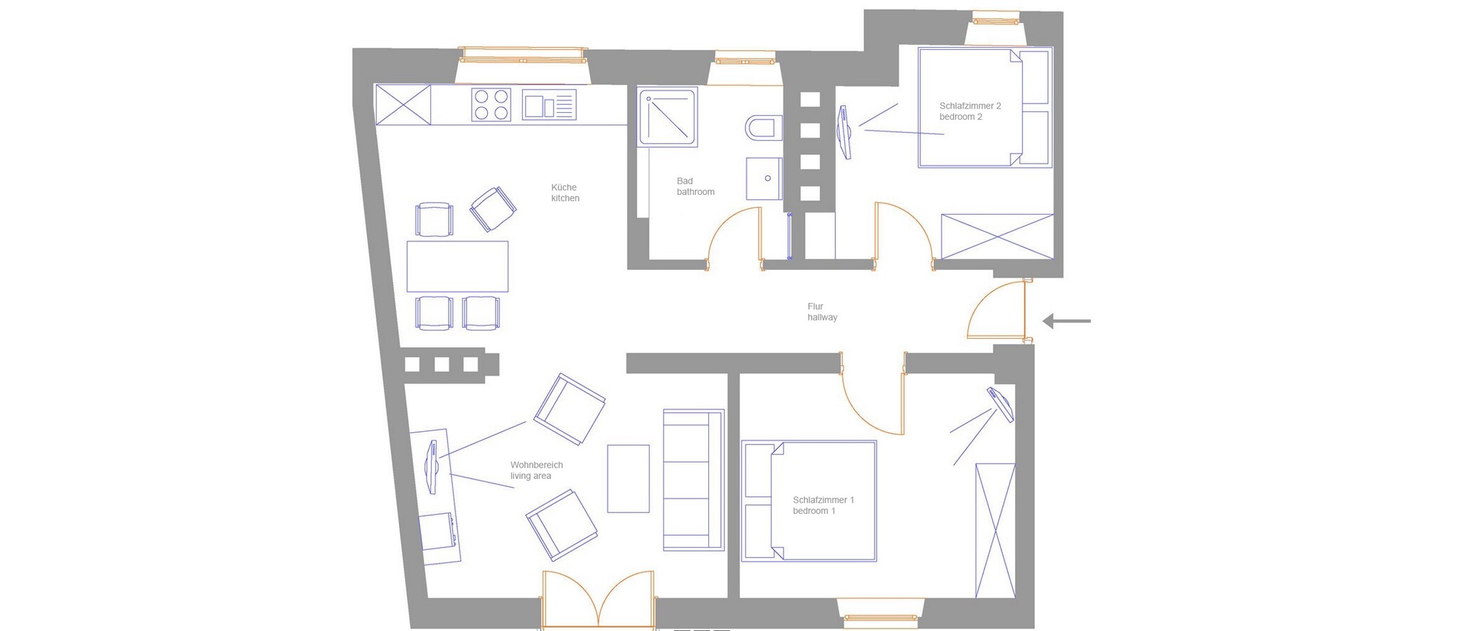 apartamento München Schwabing-Nord (zw. Leopoldstraße & Englischen Garten) 01 plano 5577