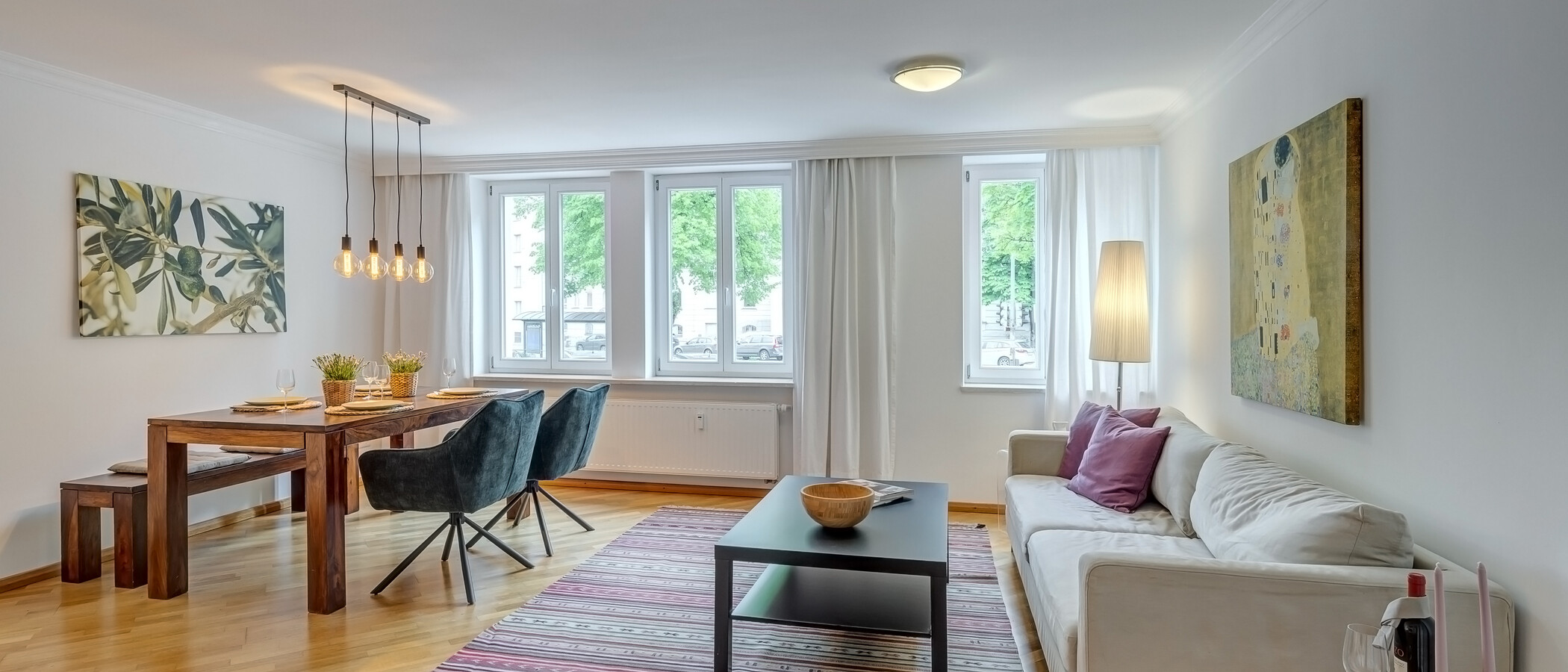 apartamento München Haidhausen 02 zona de día  5711