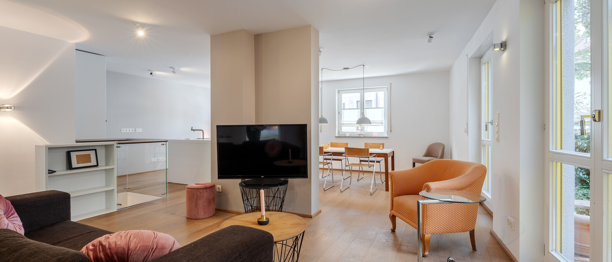 apartamento München Haidhausen 03 zona de día  5785