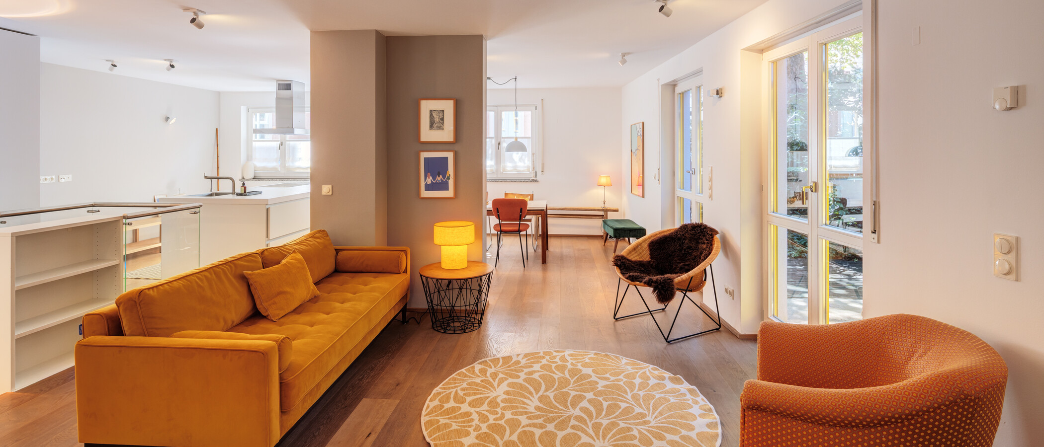 apartamento München Haidhausen 03 zona de día  5785