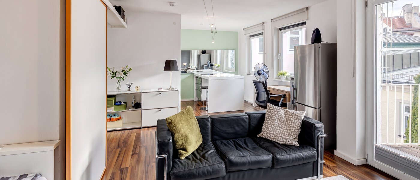 apartamento München Glockenbachviertel 04 zona de día  5802