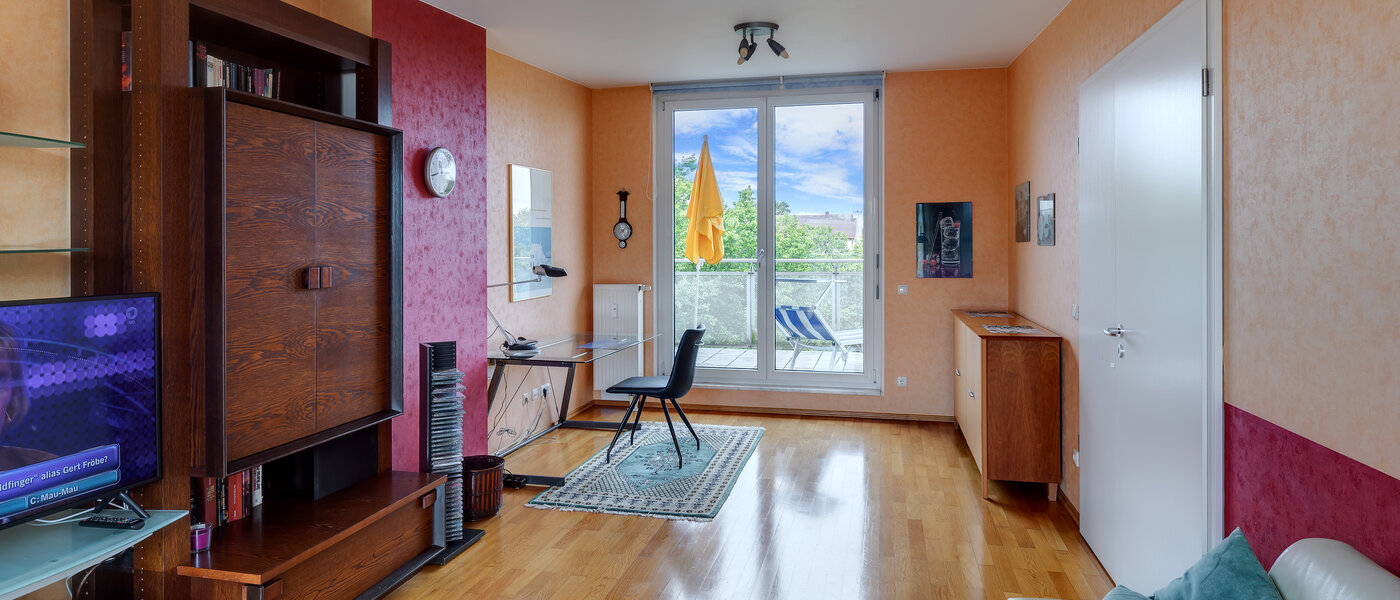 ático con terraza München Sendling-Westpark 02 zona de día  5946