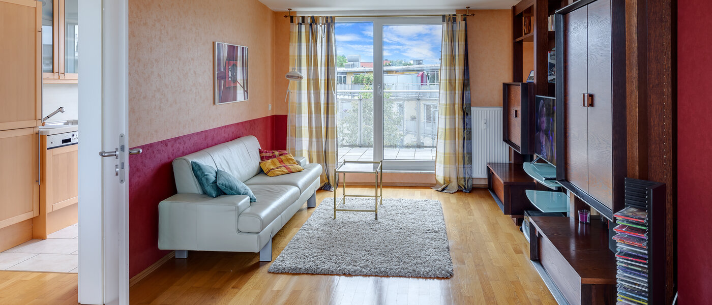 ático con terraza München Sendling-Westpark 04 zona de día  5946