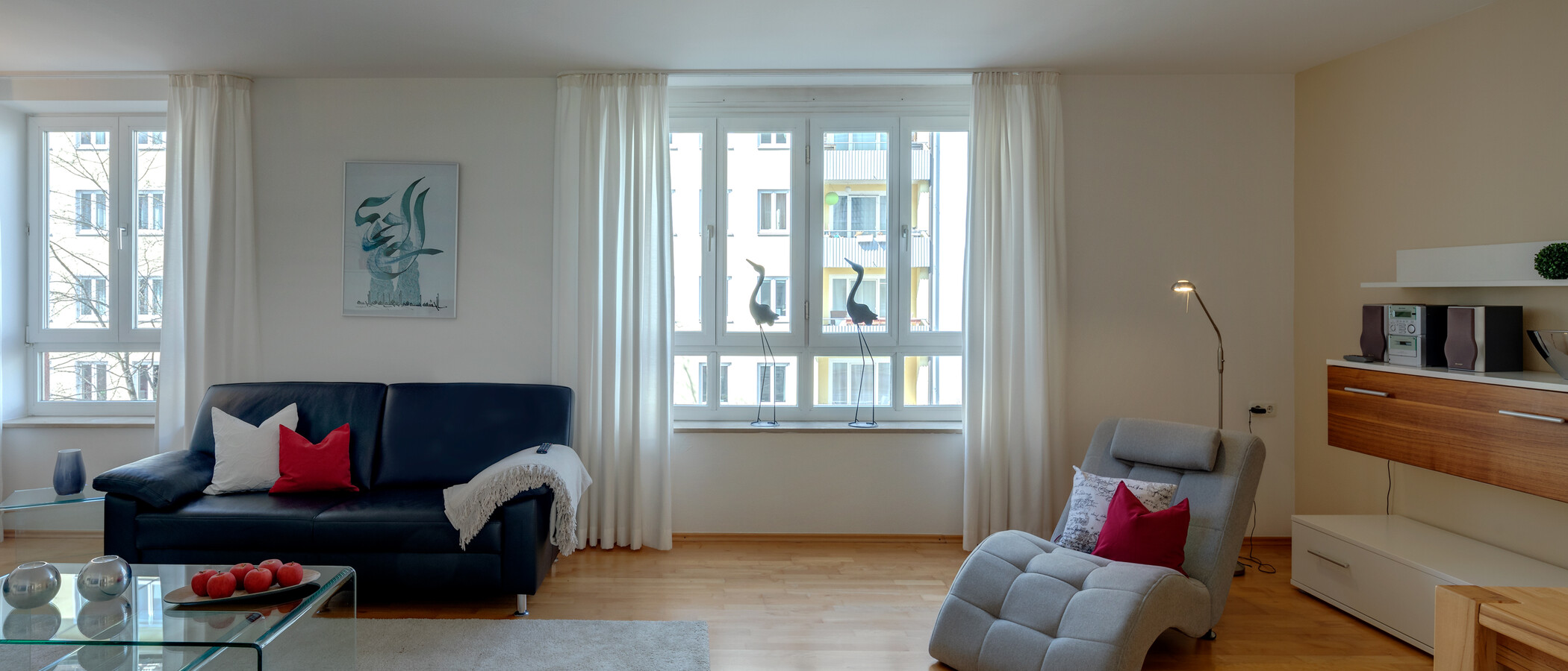 apartamento München Maxvorstadt - Westen 02 zona de día  6196