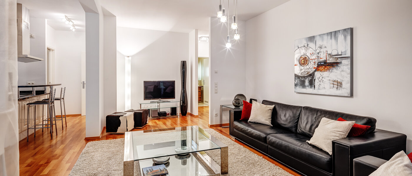 apartamento München Schwabing-Nord (zw. Leopoldstraße & Englischen Garten) 02 zona de día  6300