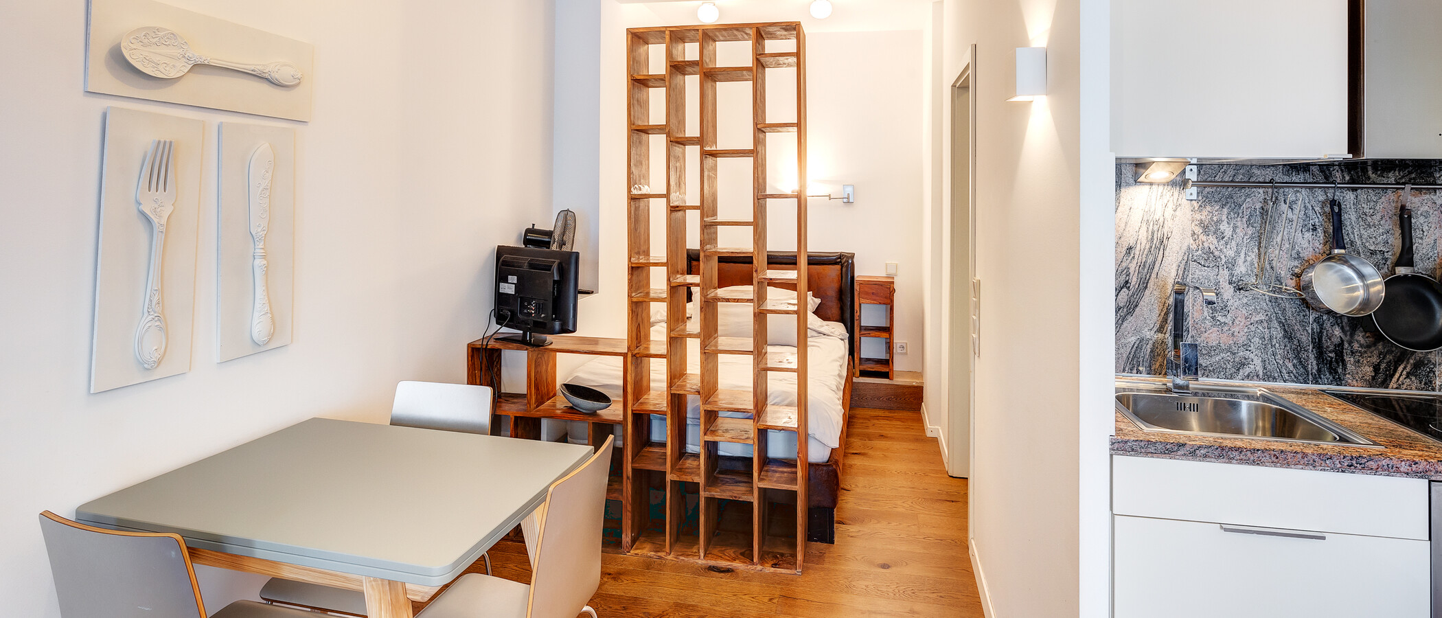 apartamento München Glockenbachviertel 04 zona de día  6366