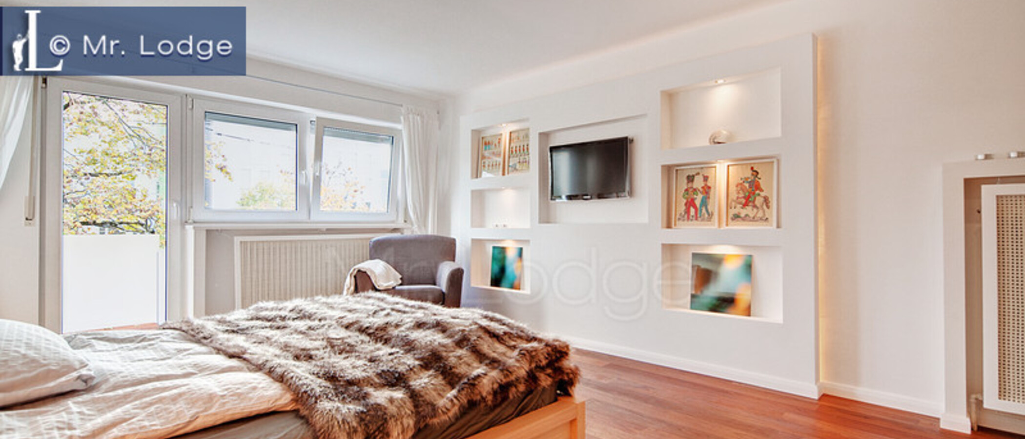 ático con terraza München Neuhausen 02 dormitorio 6439