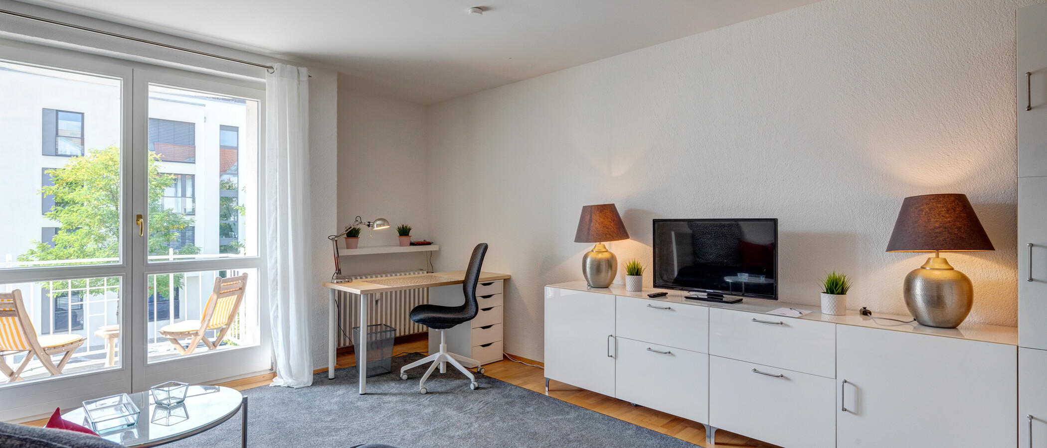 apartamento München Schwabing-Nord (zw. Belgrad- & Leopoldstraße) 02 zona de día  6538