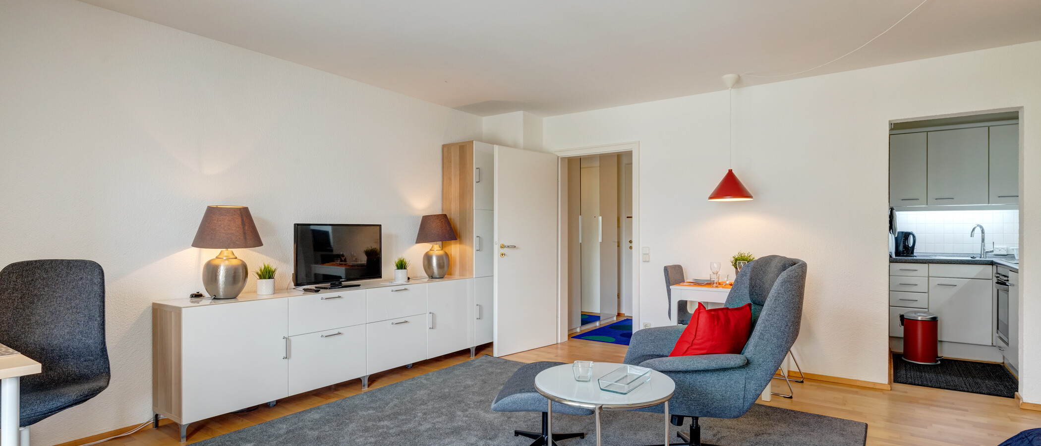 apartamento München Schwabing-Nord (zw. Belgrad- & Leopoldstraße) 03 zona de día  6538