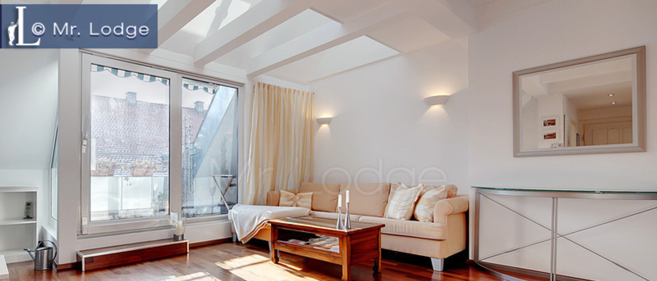 piso con galería München Lehel 02 salón 6601