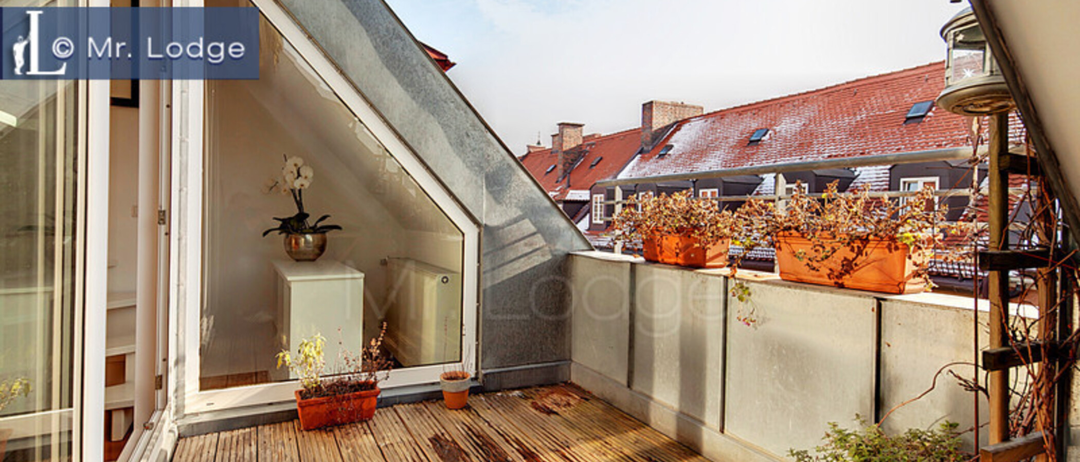 piso con galería München Lehel 01 terraza 6601