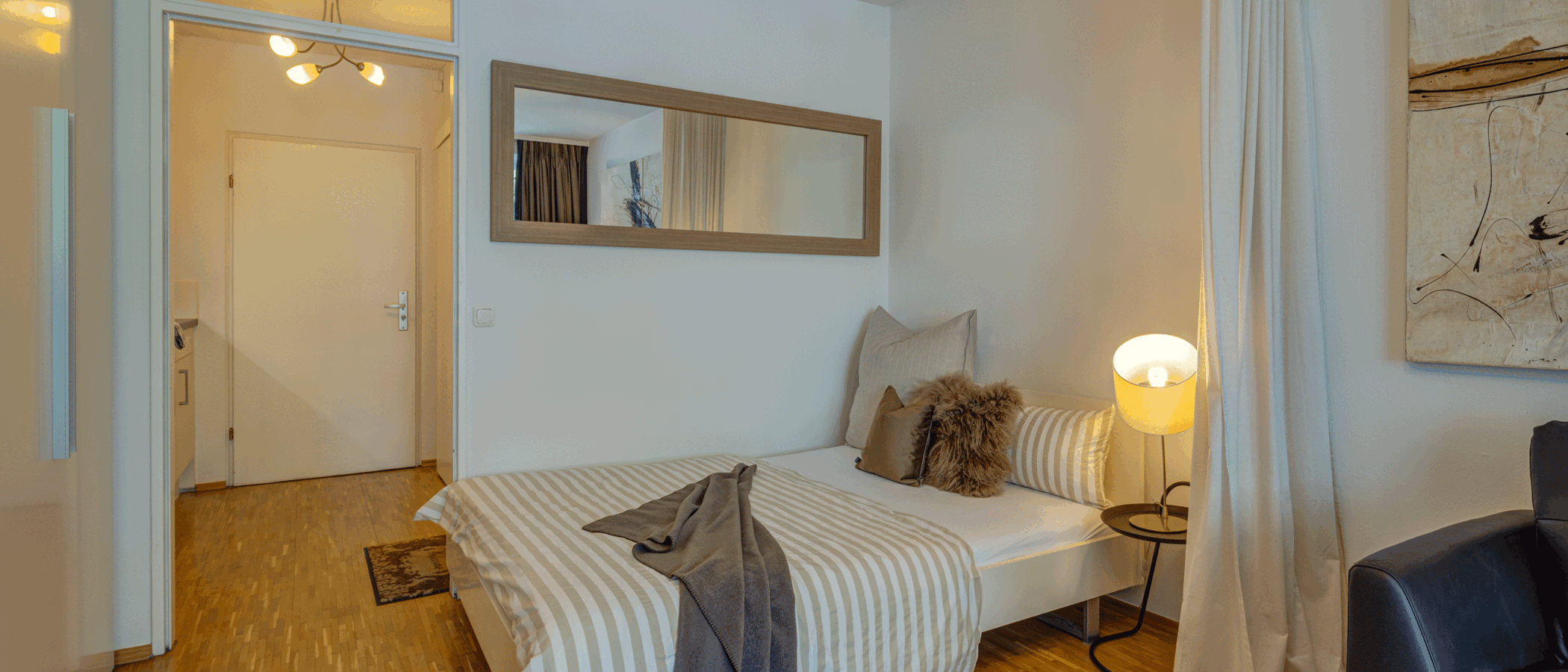apartamento München Arabellapark 01 zona de dormir 6700