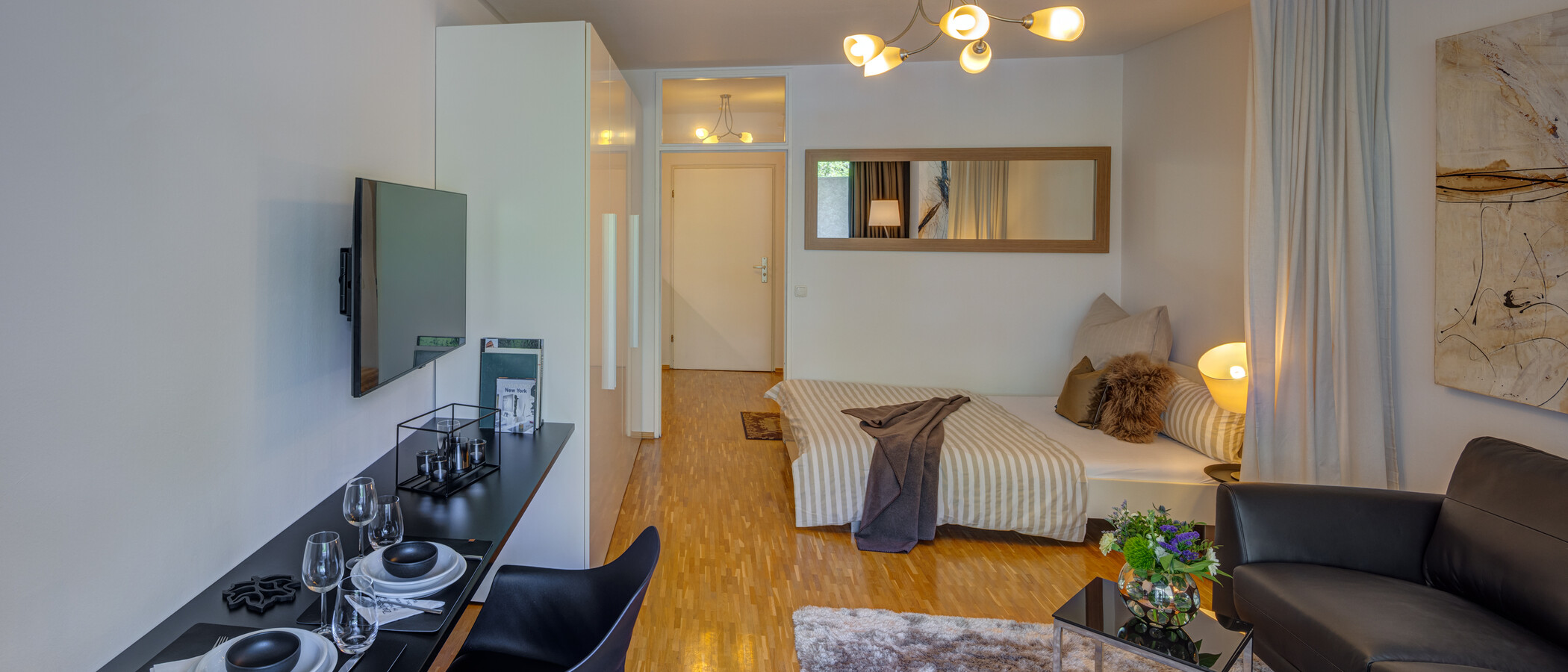 apartamento München Arabellapark 02 zona de día  6700
