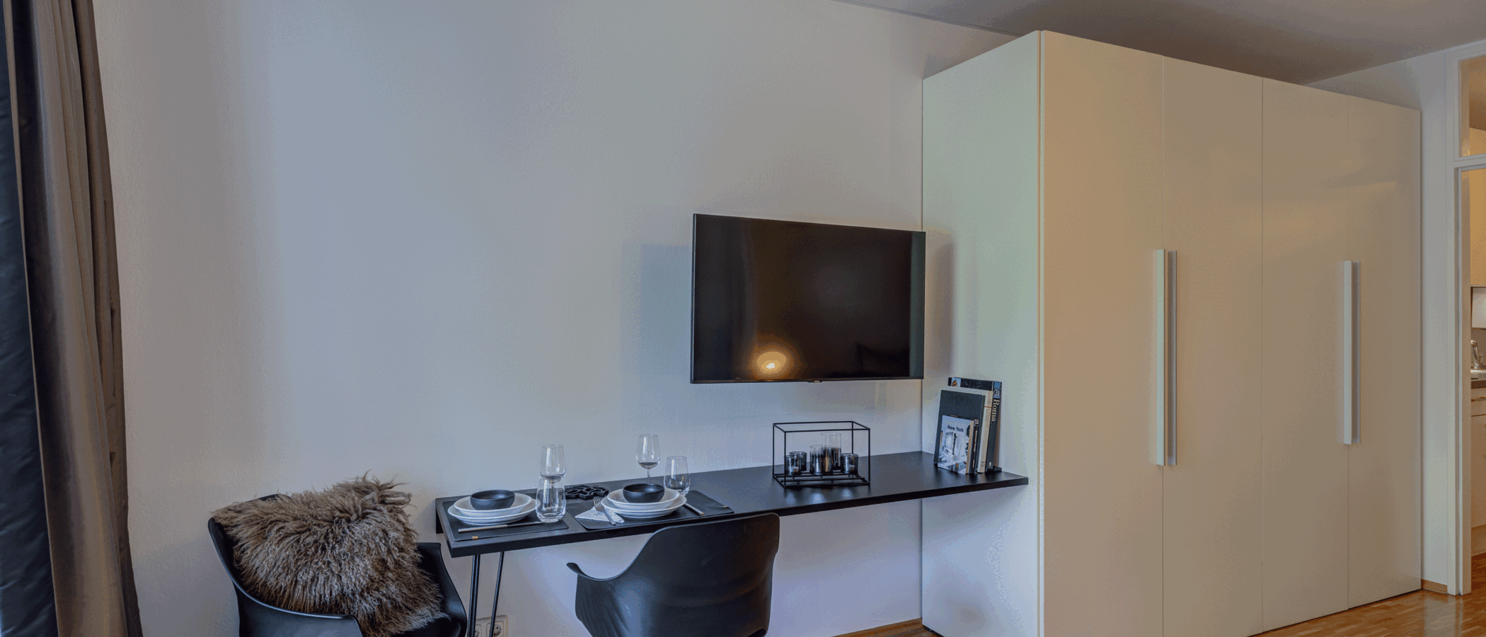 apartamento München Arabellapark 03 zona de día  6700