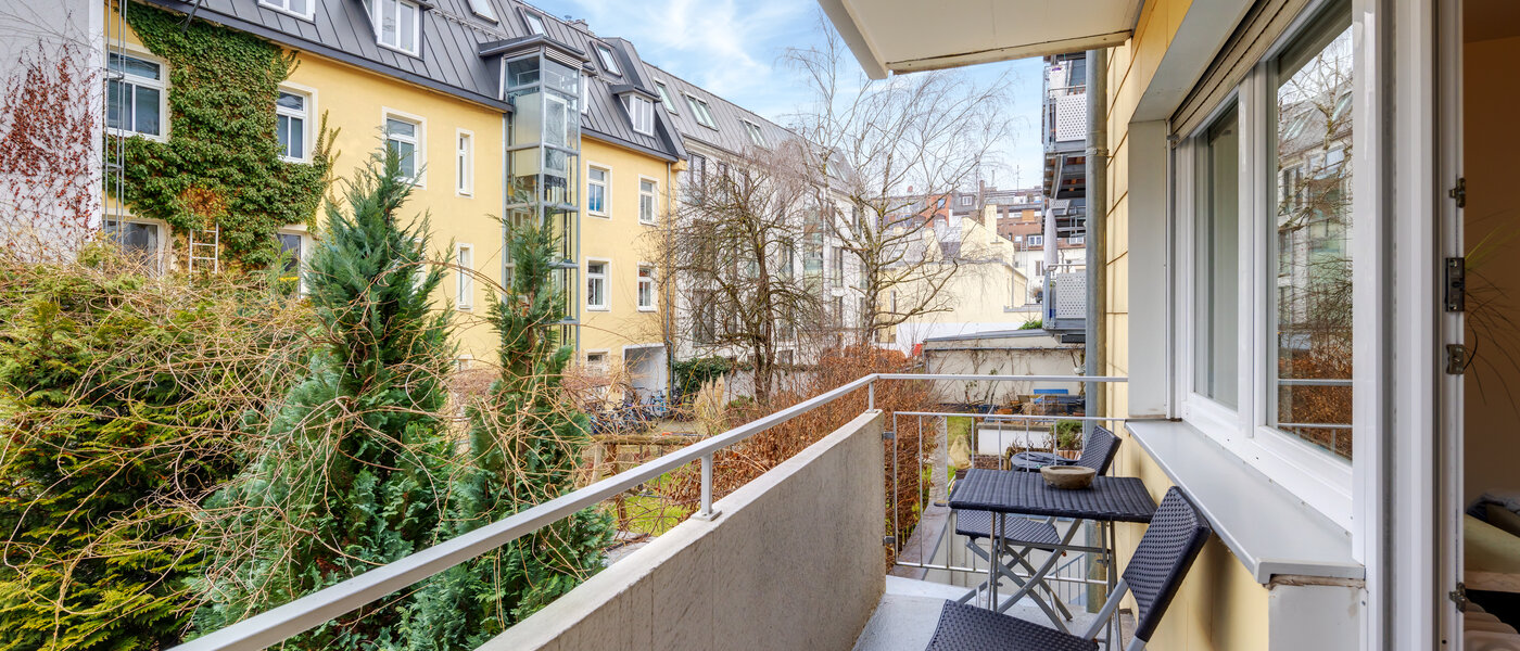 apartamento München Glockenbachviertel 01 balcón 6835
