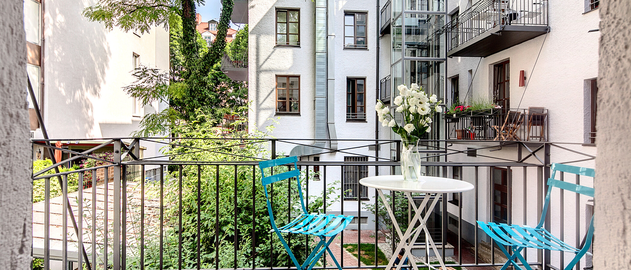 apartamento München Schwabing-Nord (zw. Belgrad- & Leopoldstraße) 01 balcón 6907