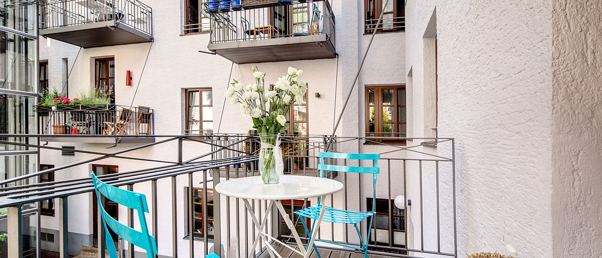 apartamento München Schwabing-Nord (zw. Belgrad- & Leopoldstraße) 02 balcón 6907