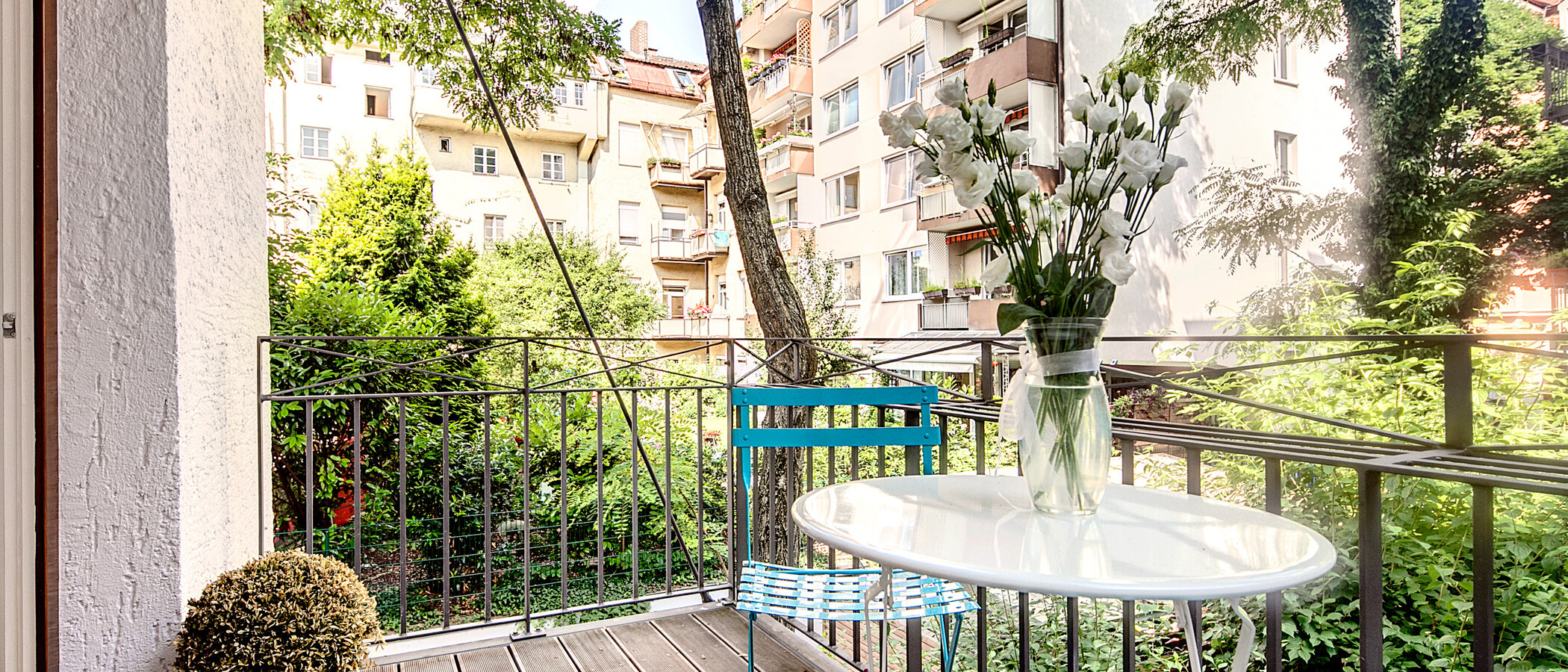 apartamento München Schwabing-Nord (zw. Belgrad- & Leopoldstraße) 03 balcón 6907