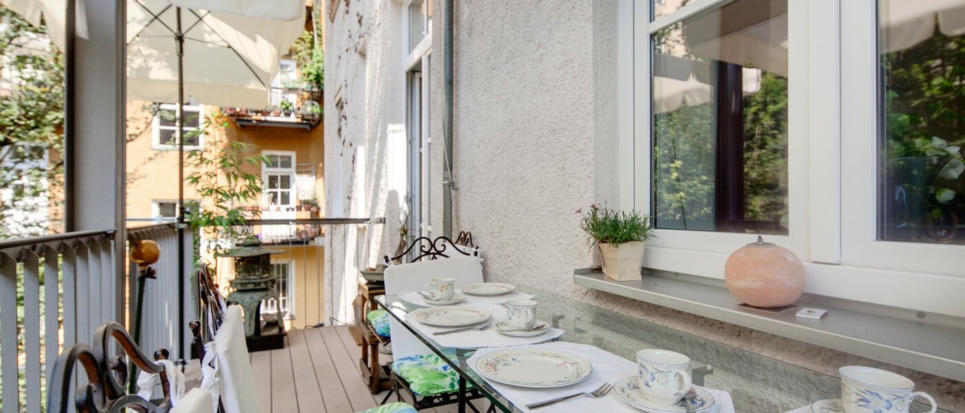 apartamento München Glockenbachviertel 01 balcón 6991