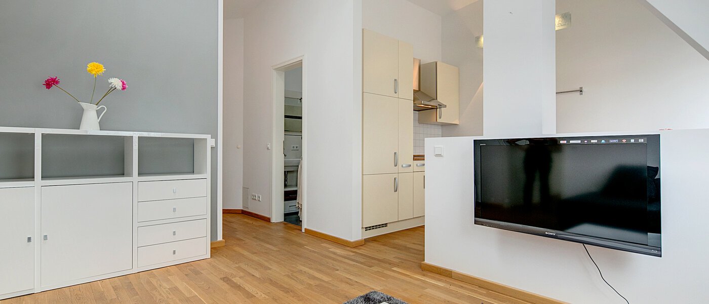 ático München Neuhausen 03 salón 7084