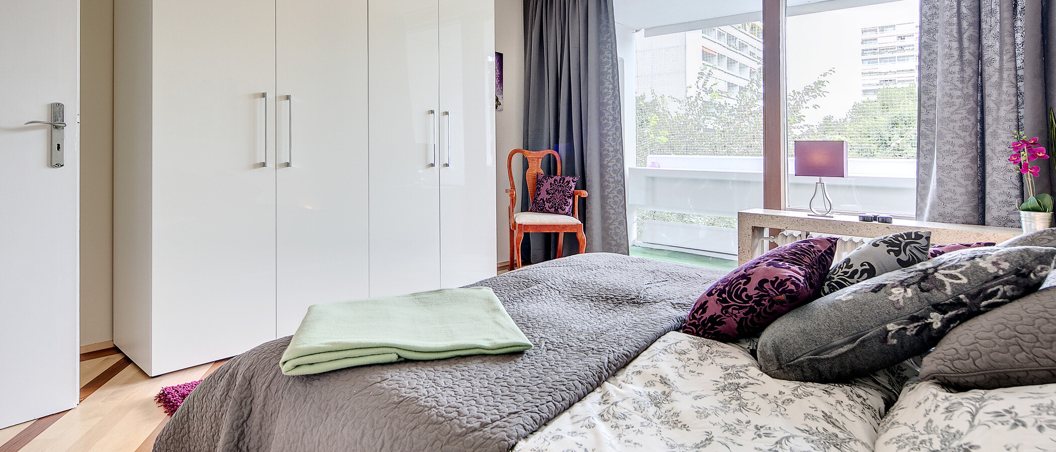 apartamento München Arabellapark 02 dormitorio 7141