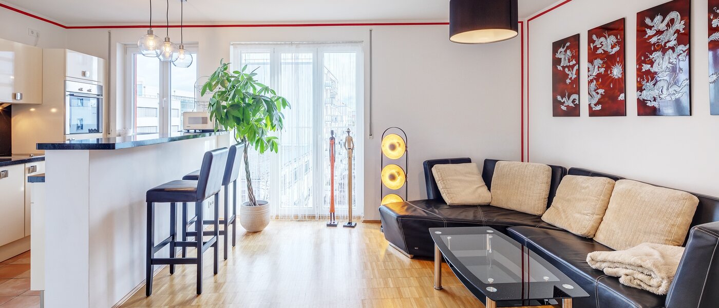 ático con terraza München Schwabing-West 01 zona de día  7226