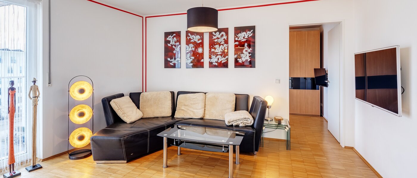 ático con terraza München Schwabing-West 02 zona de día  7226