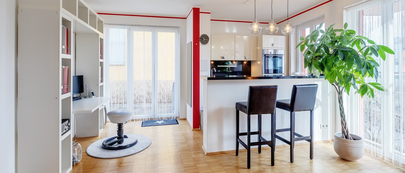 ático con terraza München Schwabing-West 04 zona de día  7226