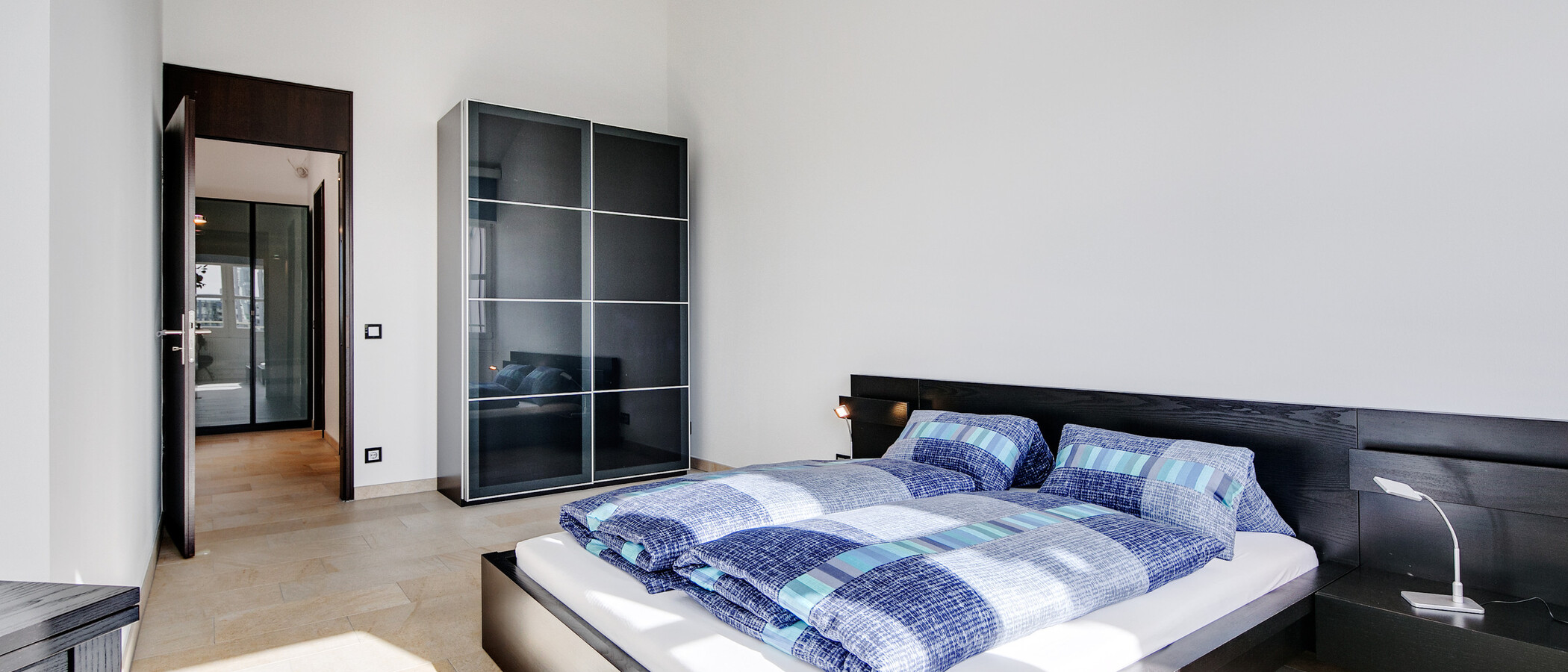 ático con terraza München Arabellapark 04 dormitorio 7279