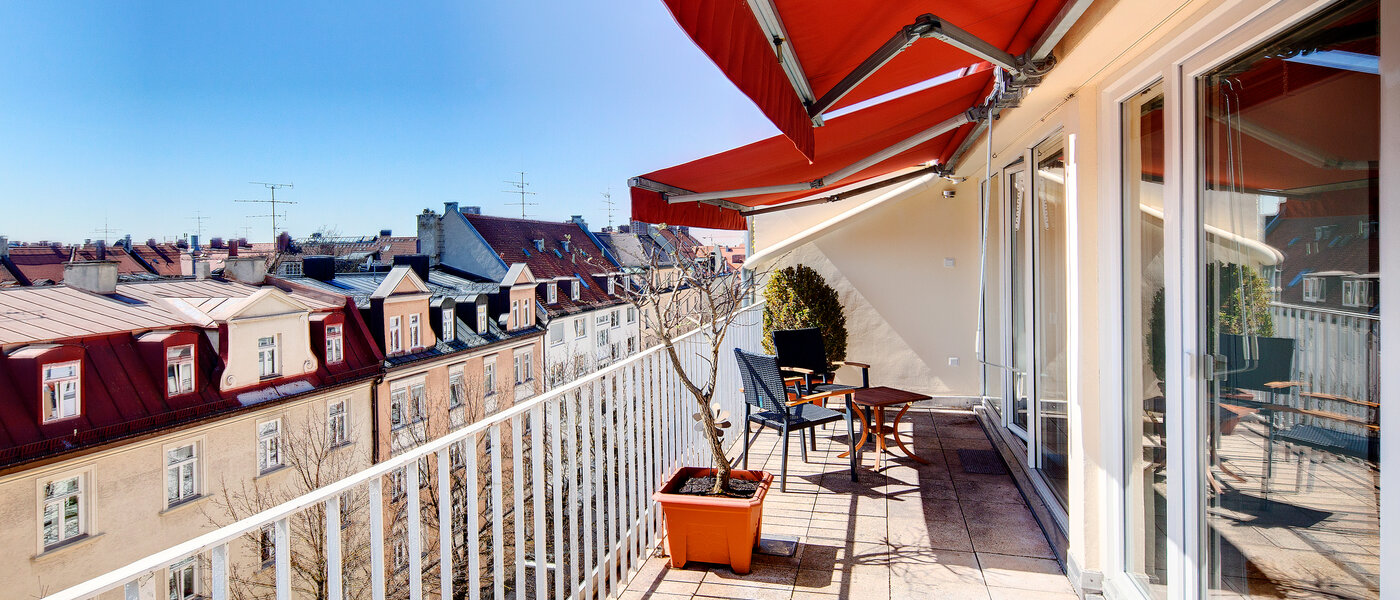ático con terraza München Schwabing-West (rund um den Hohenzollernplatz) 03 azotea 7704