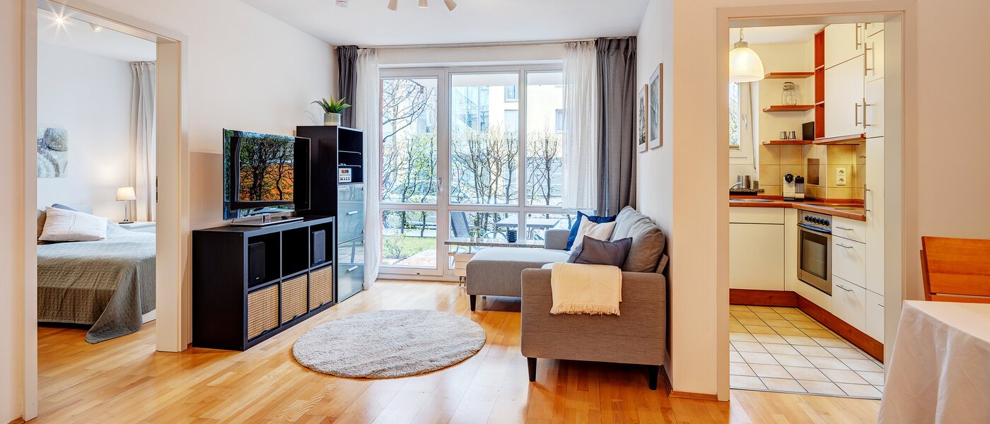 apartamento München Parkstadt Schwabing 04 sala de estar 7742