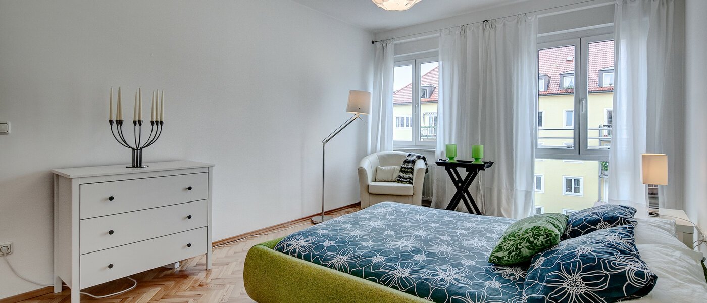 apartamento München Schwabing (links der Leopoldstraße) 02 dormitorio 7776