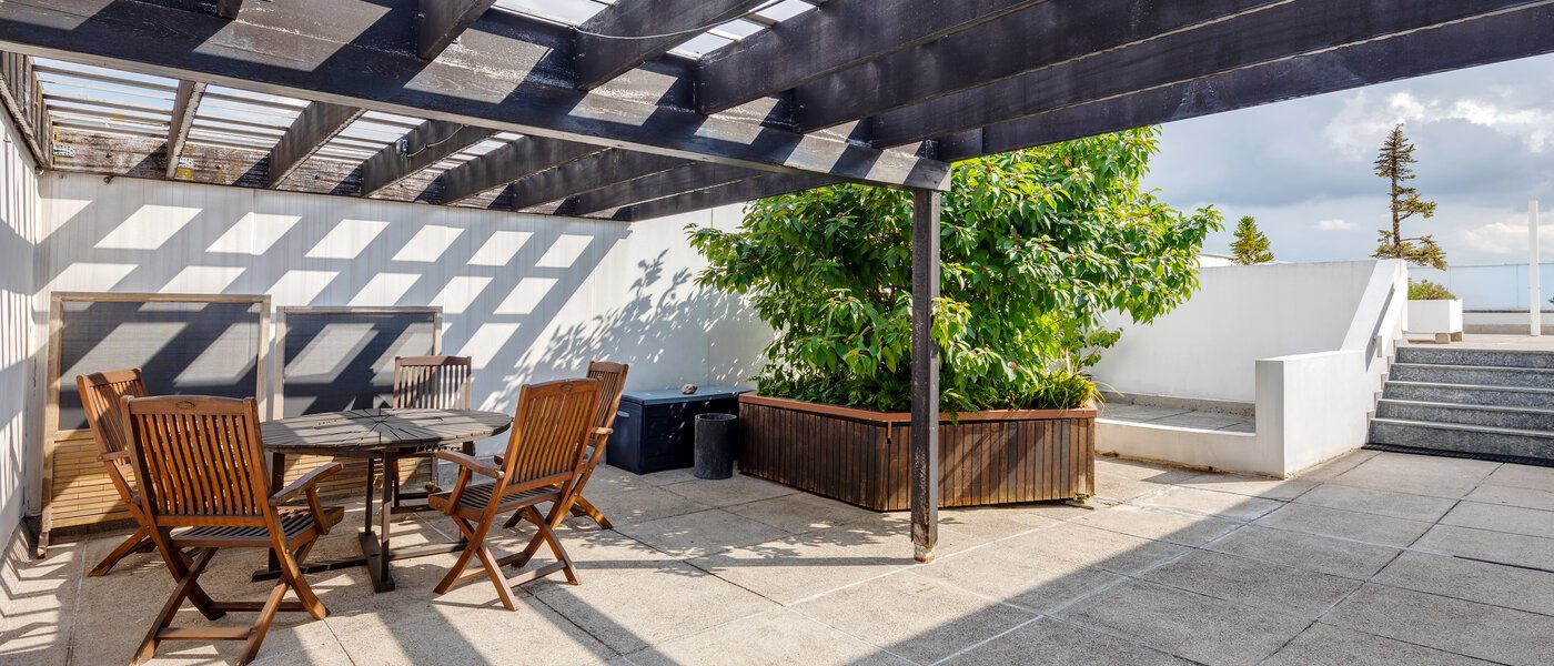 apartamento München Arabellapark 02 patio común 7848