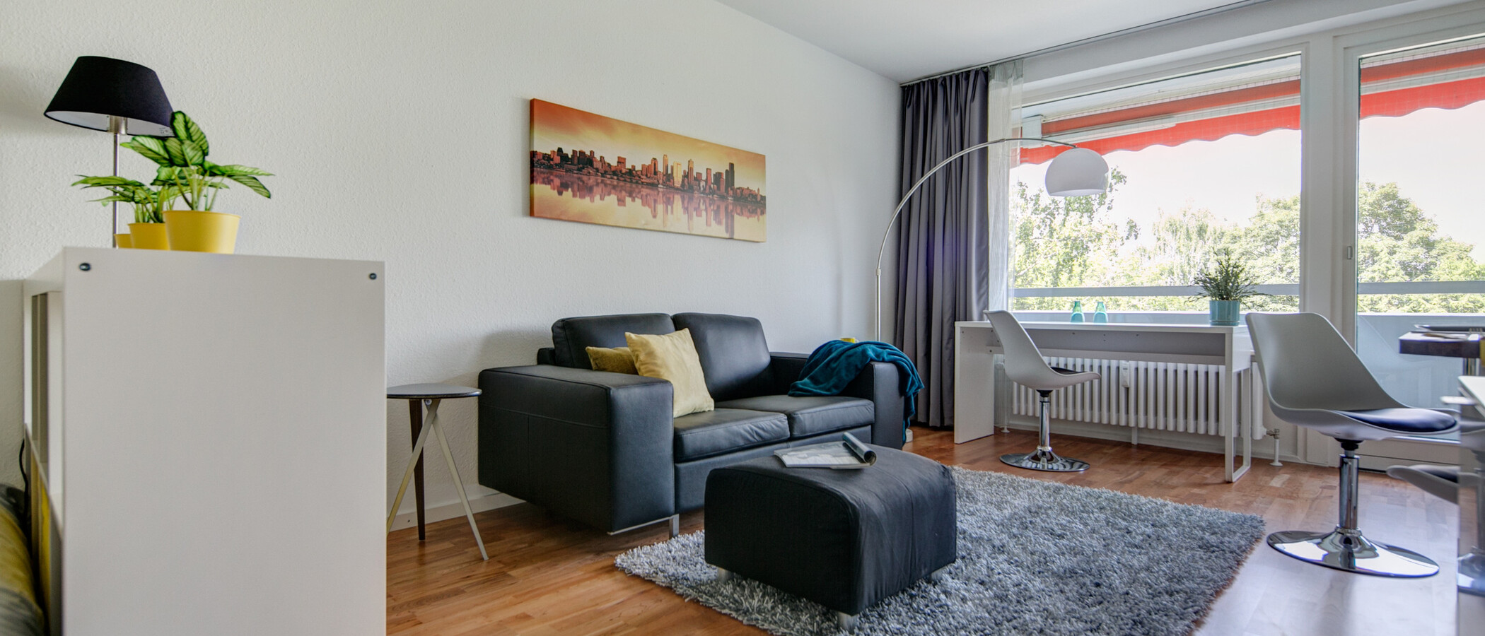 apartamento München Parkstadt Solln 01 salón 7891
