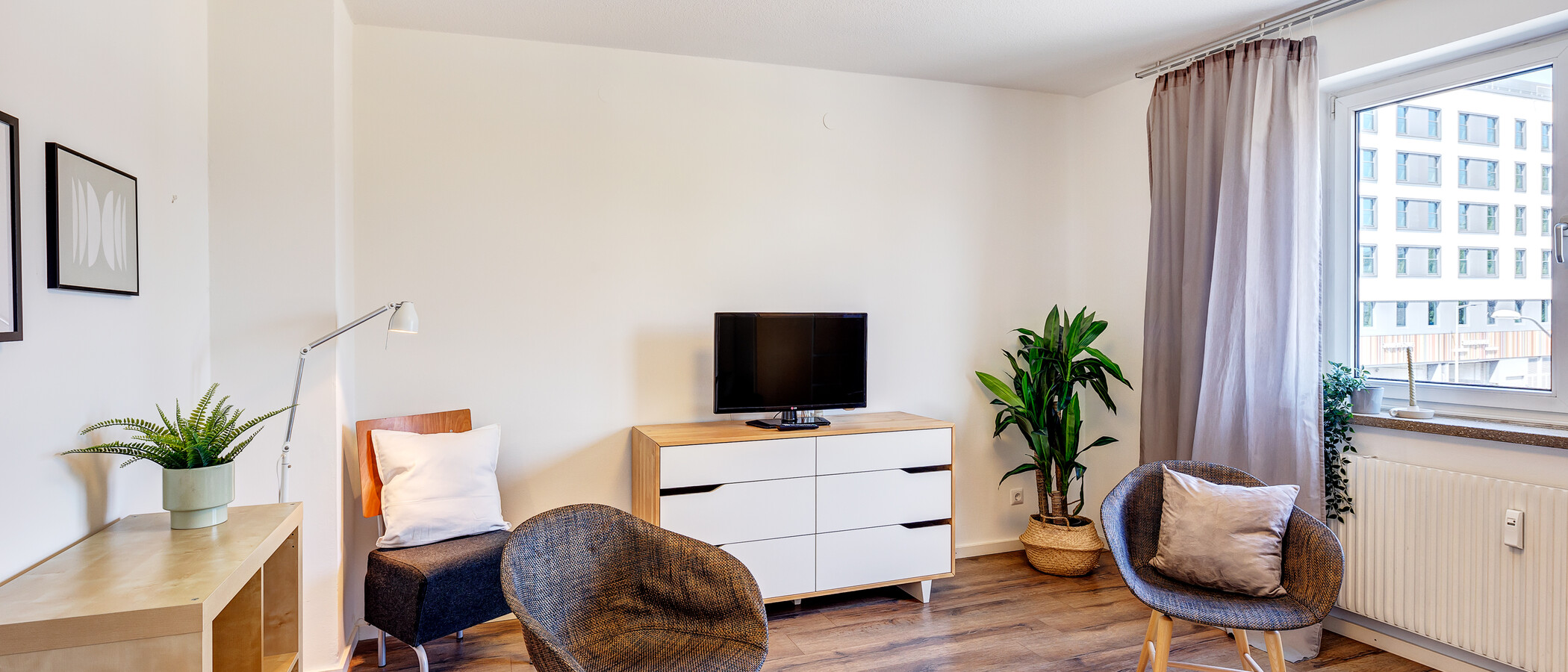 apartamento München Berg am Laim 04 sala de estar 7897