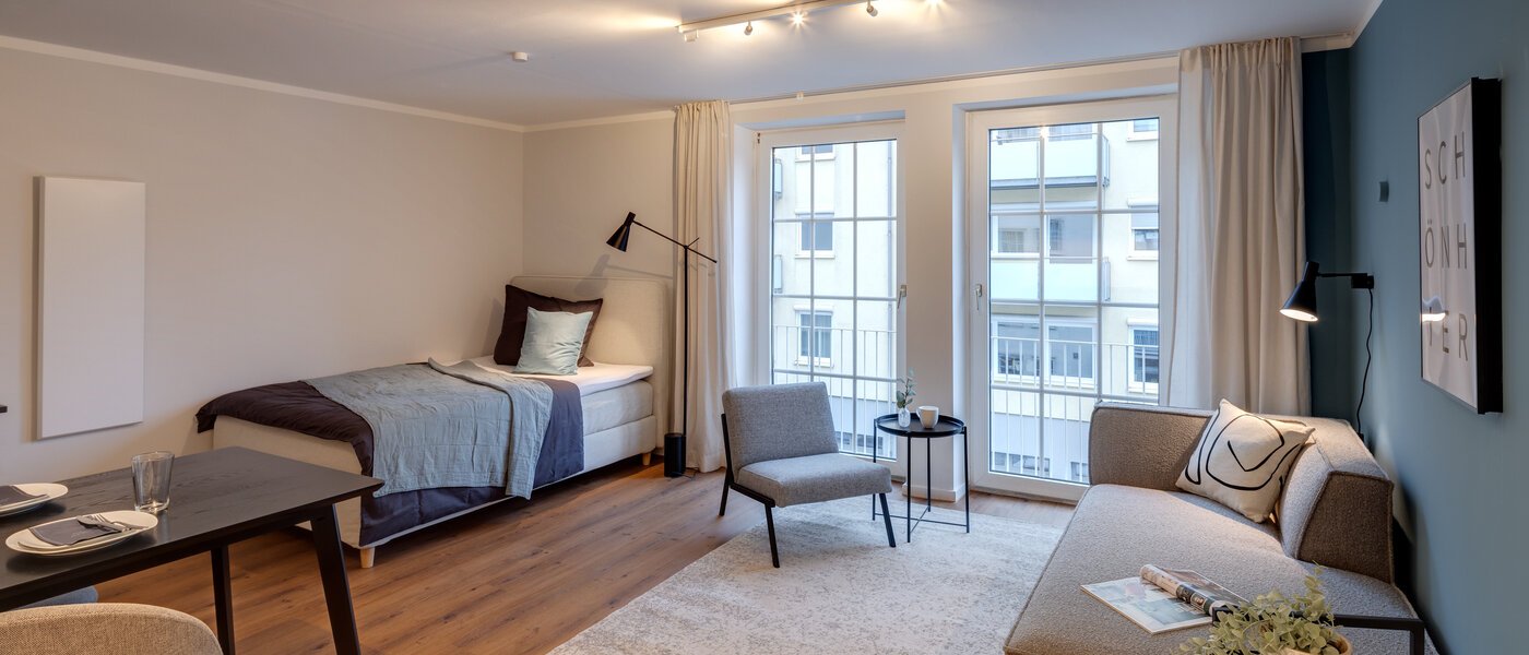 apartamento München Neuhausen 03 zona de día  7952