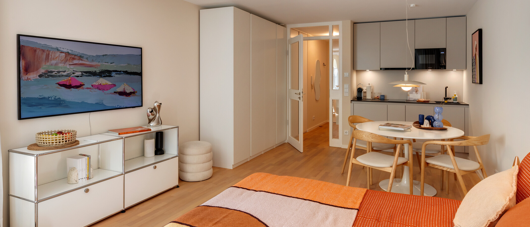 apartamento München Schwabing-West (rund um den Hohenzollernplatz) 03 zona de día  7964