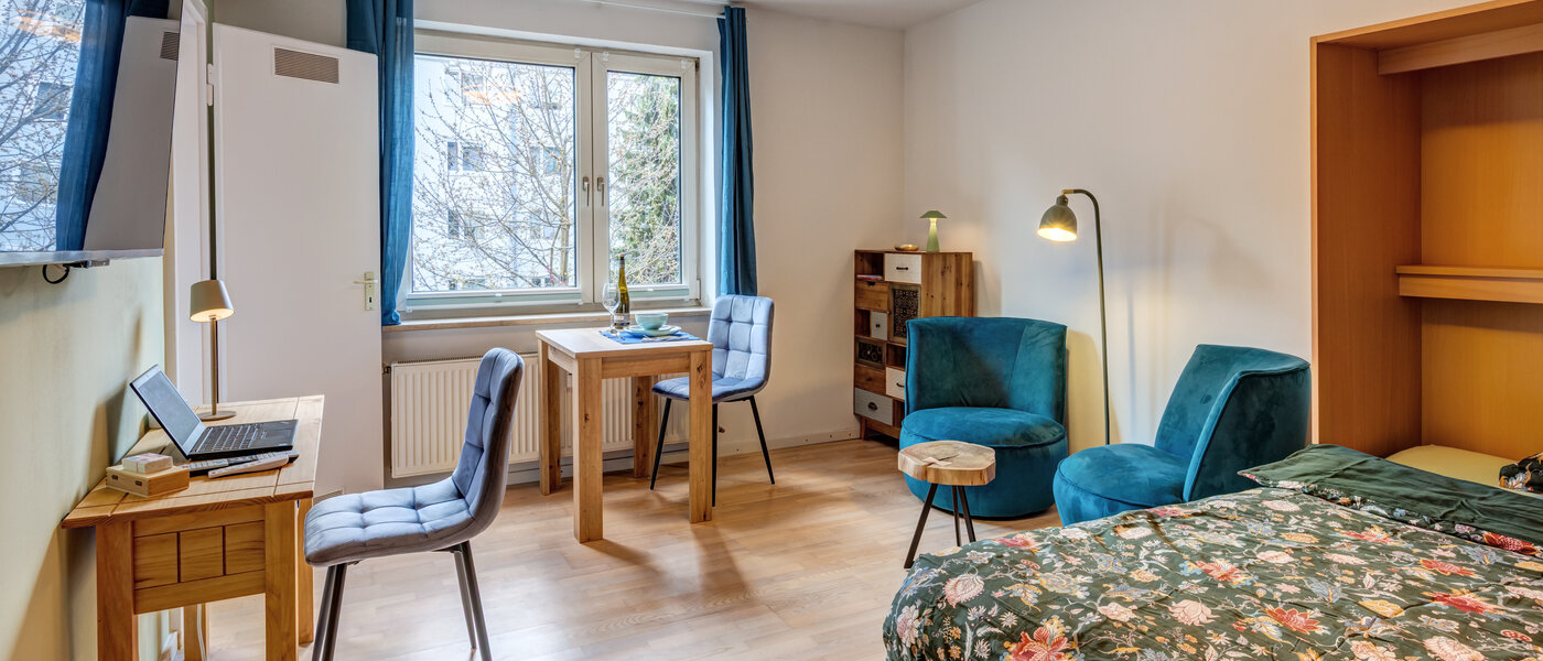 apartamento München Schwabing-Nord (zw. Belgrad- & Leopoldstraße) 01 zona de día  8072