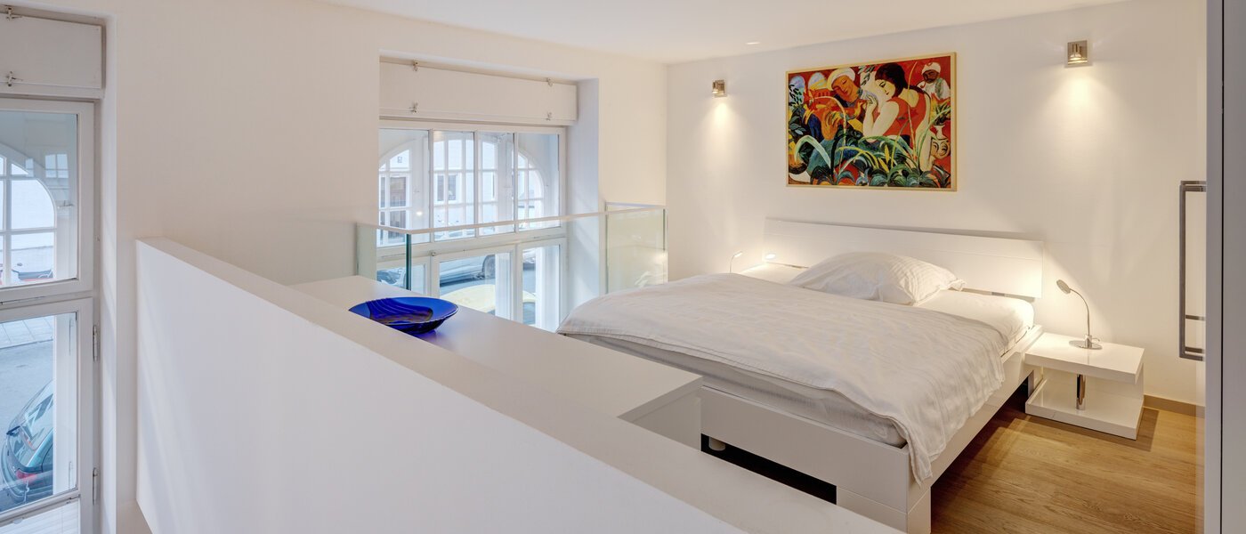 piso con galería München Maxvorstadt 01 zona de dormir 8163