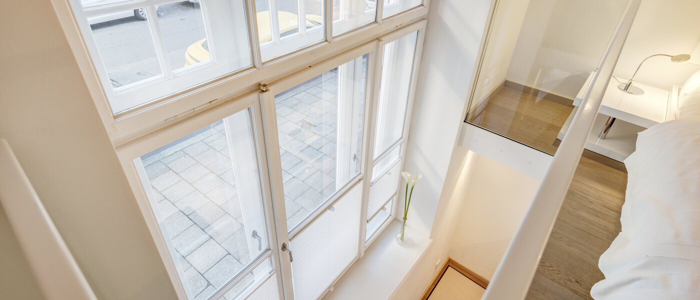 piso con galería München Maxvorstadt 04 zona de dormir 8163