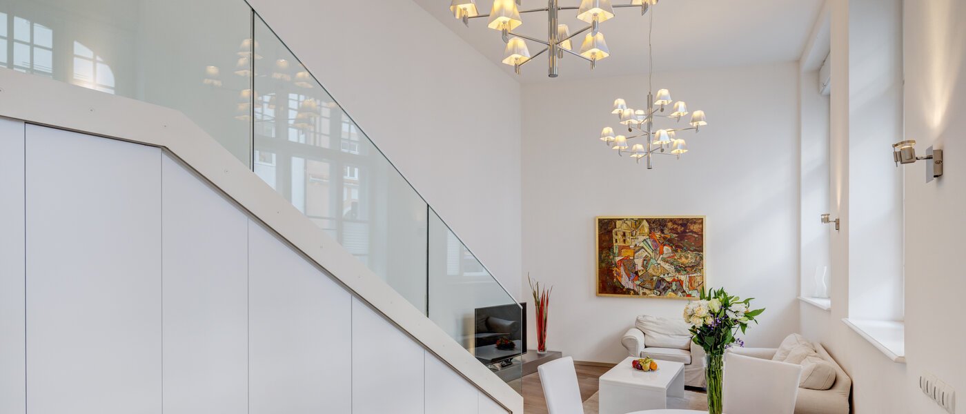 piso con galería München Maxvorstadt 03 zona de día  8163