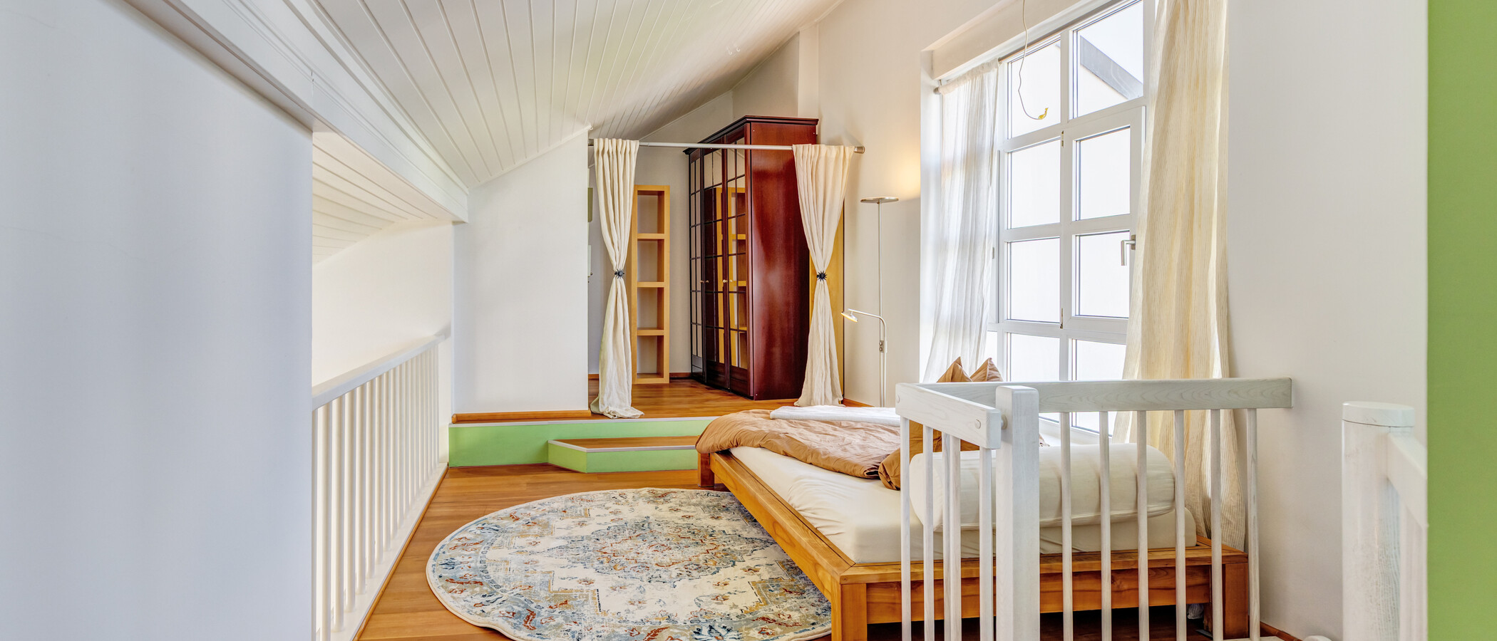 dúplex con galería München Nymphenburg 02 zona de dormir 8333