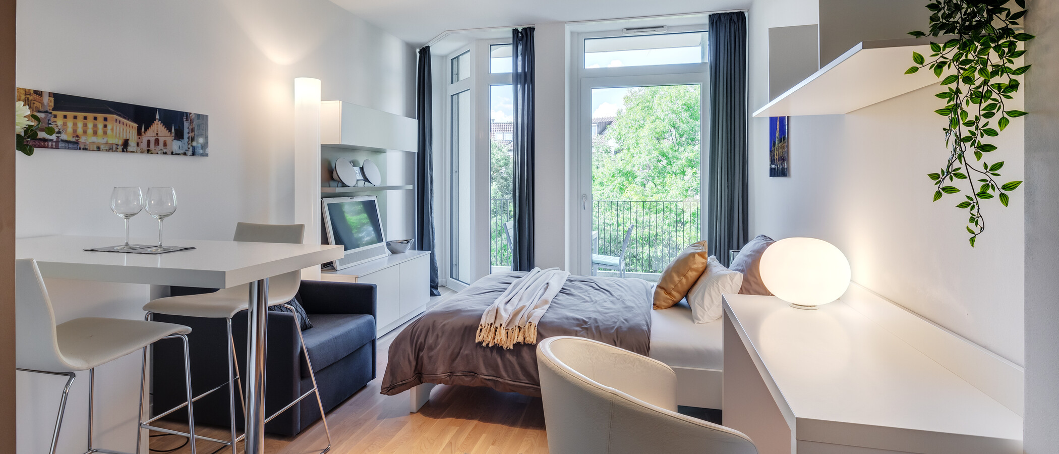 apartamento München Bogenhausen 01 zona de día  8796