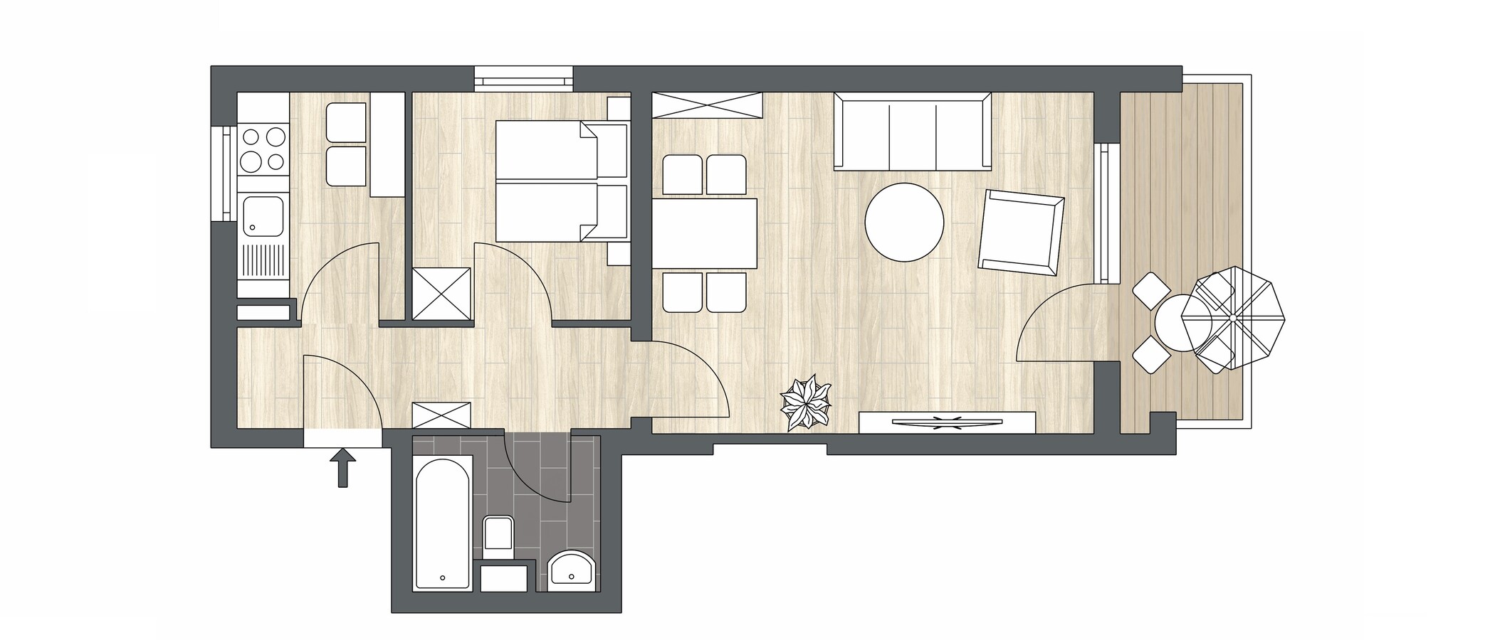 apartamento München Thalkirchen 01 plano 8820