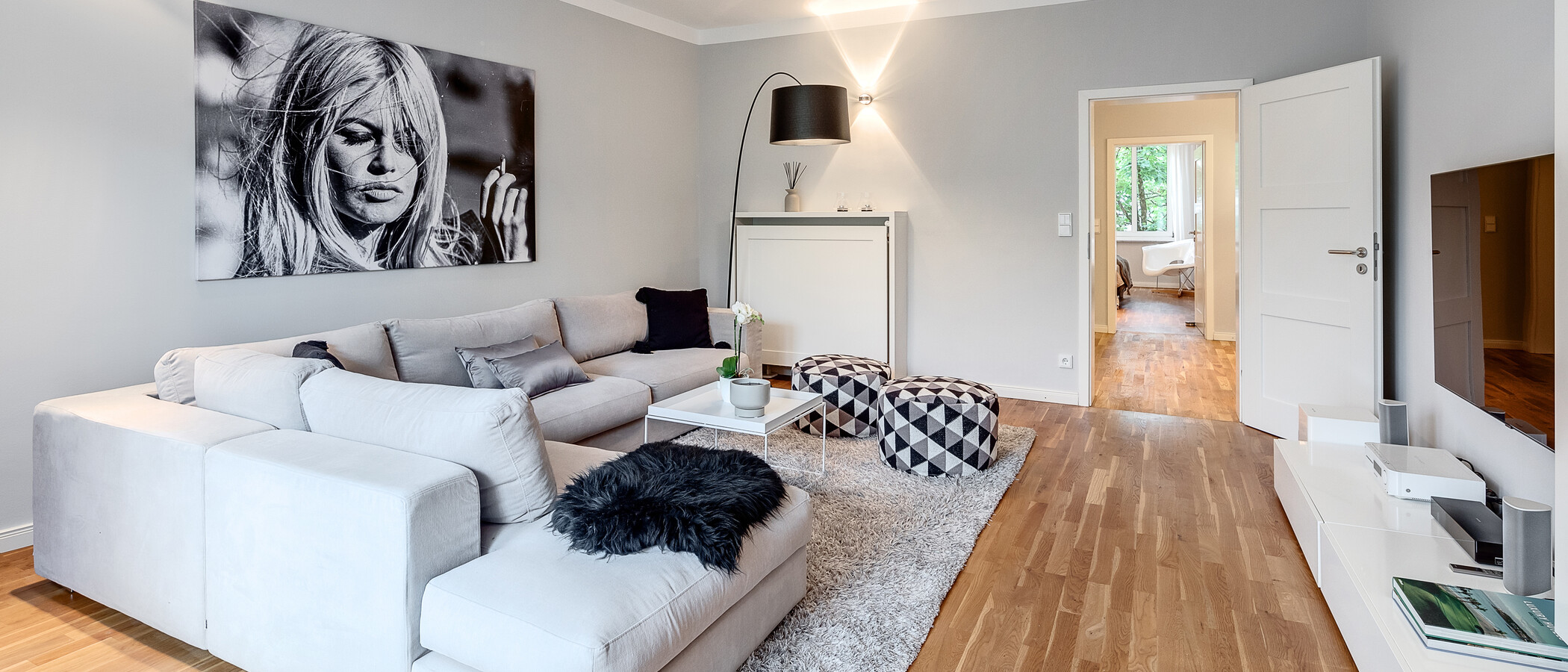 apartamento München Schwabing-West (rund um den Hohenzollernplatz) 06 zona de día  8850