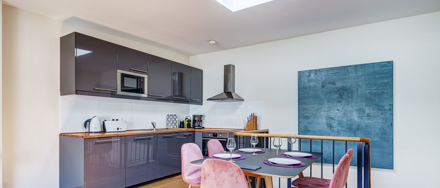 ático con terraza München Altstadt 02 cocina 9009