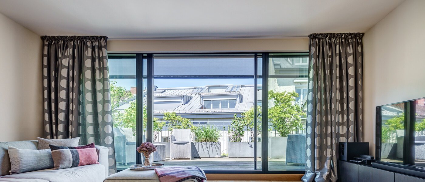 ático con terraza München Altstadt 02 zona de día  9009