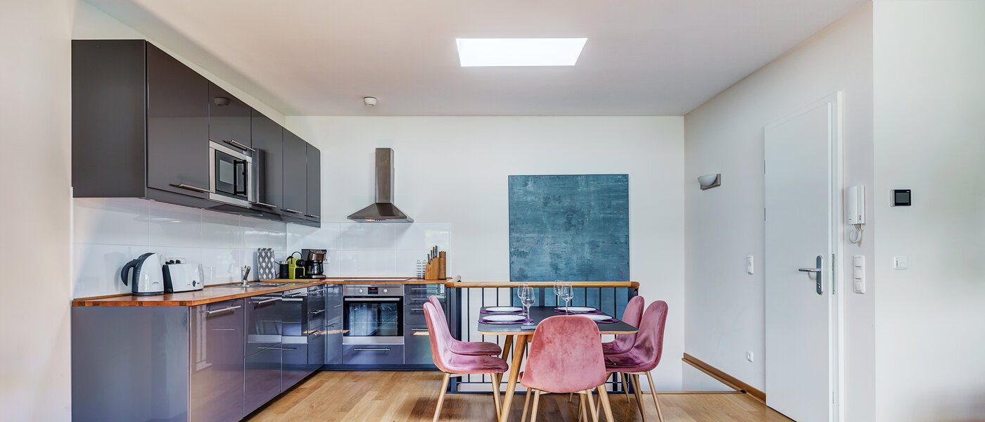 ático con terraza München Altstadt 04 zona de día  9009